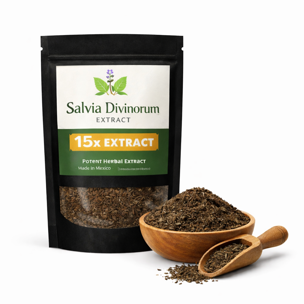 Salvia Divinorum extract and herbal display